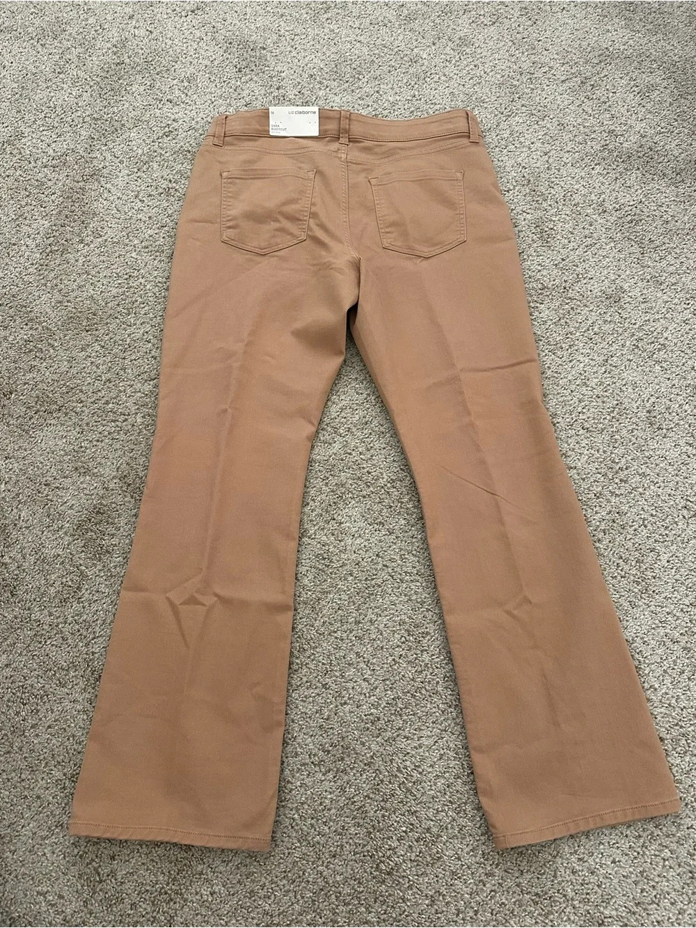 Liz Claiborne Women's Tan Boot Cut Pants